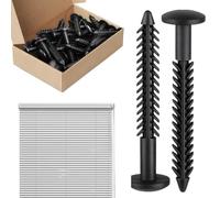 Missmisq Fixations Pour Volet Roulant | Attaches Noires Pour Volets 8 cm | Quincaillerie Pour Loquet Butée Porte Placard Bricolage