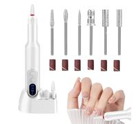 Missmisq Lime À Ongles Électrique | Kit De Lime À Ongles Électrique Trois Vitesses À Faibles Vibrations | Accessoires De Manucure Puissants Et Flexibles Pour Adultes Débutants Passionnés Experts