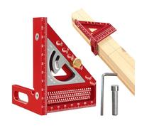 Missmisq Règle De Mesure Multi-Angles 3D - Outil de Mesure pour Travail du Bois Règle Polyvalente,Matériel de pour Artisans Débutants et Expérimentés