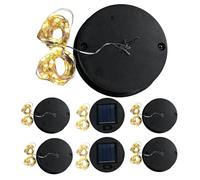 Missmisq Remplacement des lampes solaires d'extérieur,pièces de rechange pour lampes solaires - La guirlande de lanternes solaires étanches allume le dessus de remplacement de lanterne solaire -