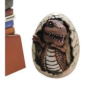 Missmisq Œufs de Dinosaures - Figurines Antistress Artisanales | Œufs de Dinosaure à Éclore | pour Filles Garçons Maison Fête de Pâques Anniversaire Bureau Décor