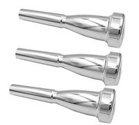 Missmore - Lot de 3 embouchures argentées pour trompette taille 3C, 5C, 7C, accessoires pour Bach