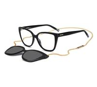 Missoni Femme Missoni MIS 0133/CS 807/M9 Montures optiques Plastique Noir Gris Carré Polarisé Clip-on