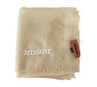 Missoni, Homme, Accessoires, Beige, Taille: ONE Size Châle Beige en Cachemire avec Franges