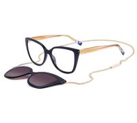 Missoni Homme MIS 0133/CS PJP/XW Montures optiques Plastique Bleu Violet Carré Polarisé Clip-on