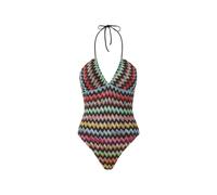 Missoni - Maillot de bain une pièce en viscose lamée à micro motif zigzag - Femme - Maillots de bain - Multicolore - Taille: 40 FR