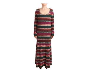 Missoni - Multicolor Stripe Wool Knitted Maxi Sheath Dress - Femme - Robes - Multicolore - Taille: 42 FR