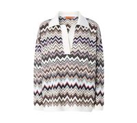 Missoni - Polo Oversize Zig Zag - Femme - Tops - Multicolore - Taille: 36 FR
