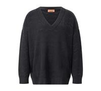 Missoni - Pull en Laine Mélangée Zigzag Col V - Femme - Pulls - Noir - Taille: 32 FR