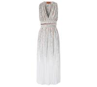 Missoni - Robe Midi Multicolore Rayée à Col V - Femme - Robes - Multicolore - Taille: 34 FR