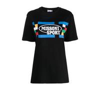 Missoni - T-shirt Noir Classique avec Logo - Femme - Tops - Noir - Taille: 42 FR