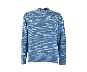 Missoni - Tricot de Luxe Multicolore - Homme - Pulls - Bleu - Taille: M