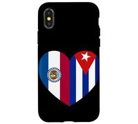Missouri and Cuba Flags: Heart Shaped Unity Coque pour iPhone X/XS