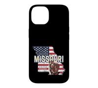 Missouri Carte de l'état des États-Unis Souvenir Vintage USA Coque pour iPhone 14