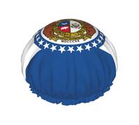 Missouri State Bonnet de douche pour homme et femme Réutilisable Imperméable Long Épais Soin des cheveux courts Enfants Bain