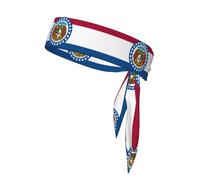 Missouri State Flag Bandage de sport imprimé pour les amateurs de sport Ninja Football et basket-ball