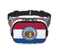 Missouri State Flag Sac banane pour femme et homme Sac banane tendance pour voyage randonnée, Noir , Taille unique