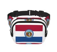 Missouri State Sac banane pour femme avec sangle réglable pour entraînement/course à pied/randonnée, Noir , Taille unique