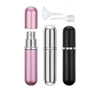 MissSpicy Lot de 3 mini-vaporisateurs de parfum rechargeables, idéal pour les voyages, avec entonnoir, pompe et pipette, 6 ml