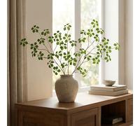 MISSWARM Lot de 4 tiges de Plantes artificielles de 85,1 cm pour décoration de Vase, Branches Pliables avec Feuilles pour centres de Table