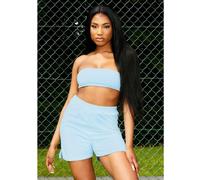 Missy Empire Bandeau Crop Top Pale 4 (3XS) Female