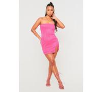 Missy Empire Bandeau Mini Dress Rose 10 (S) Female