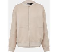 Missy Empire Bomber Jacket Sweatshirt Womens Crème 10 (S) Female