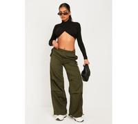 Missy Empire Cargo Pants Kaki 6 (2XS) Female