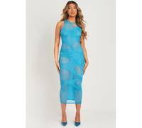 Missy Empire Cut Out Maxi Dress Bleu 8 (XS) Female