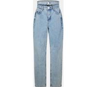 Missy Empire Denim Double Waistband Straight Leg Jeans Womens Lavage moyen 10 (S) Female