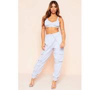 Missy Empire Detail Joggers Gris 6 (2XS) Female