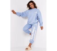 Missy Empire Empire Slogan Joggers Bleu 6 (2XS) Female