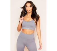 Missy Empire Empire Strappy Gym Bralet Gris 10 (S) Female