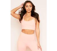 Missy Empire Empire Strappy Gym Bralet Pêche 6 (2XS) Female