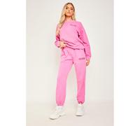 Missy Empire Empire Text Oversized Joggers Rose 8 (XS) Female
