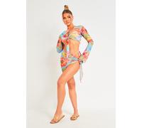 Missy Empire Floral Print Mesh Sarong Multiple 6 (2XS) Female