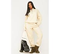 Missy Empire Girl Embroidered 90'S Cuffed Jogger Crème 10 (S) Female