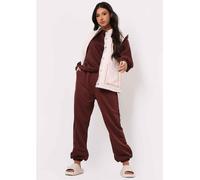 Missy Empire High Waisted Joggers Chocolat 6 (2XS) Female