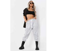 Missy Empire I'm Real Slogan Joggers Blanc 8 (XS) Female