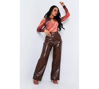 Missy Empire Keyhole Long Sleeved Bodysuit Orange 8 (XS) Female