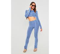 Missy Empire Knit Trousers Bleu 12 (M) Female