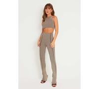 Missy Empire Knit Trousers Marron 8 (XS) Female