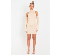 Missy Empire Knitted Mini Dress With Sleeves Pierre 8 (XS) Female