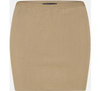 Missy Empire Knitted Mini Skirt Tan L Female