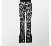 Missy Empire Lace Flared Trousers Womens Noir 10 (S) Female