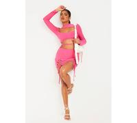Missy Empire Lace Mini Skirt Rose 8 (XS) Female