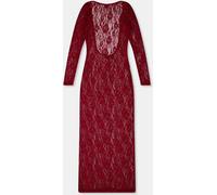 Missy Empire Lace Open Back Maxi Dress Womens Rouge 8 (XS) Female