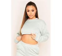 Missy Empire Loopback Sweatshirt Olive (there is no difference between en-GB and fr-FR for this word) 10 (S) Female