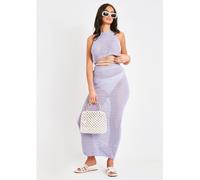Missy Empire Maxi Skirt Lilas 6 (2XS) Female