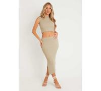 Missy Empire Maxi Skirt With Split Pierre 14 (L) Female